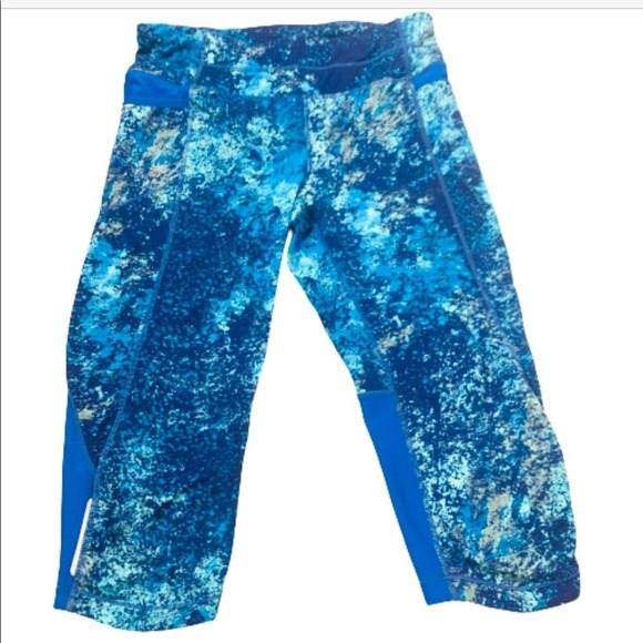 Athleta Blue Celestial Capri Crop Leggings - Picture 1 of 9